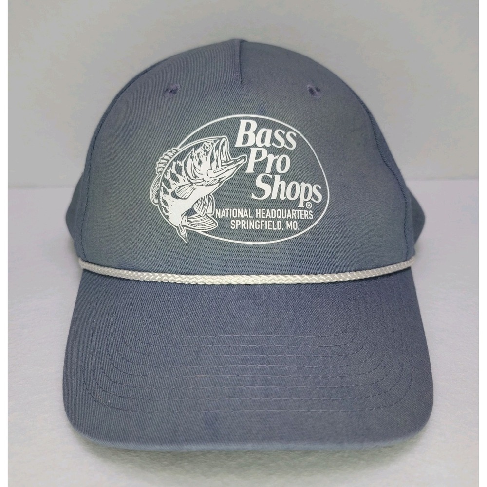 Bass Pro Shops Hat Cap Snap Back One Size Mens Blue Rope Fishing Springfield MO